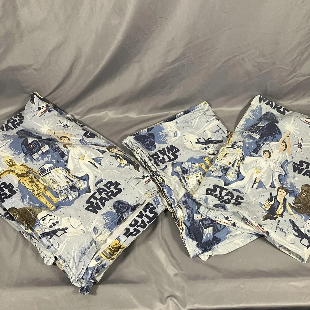 Retro Star Wars Kids Bed Sheet Set Pottery Cotton Non-Standard 56x90 Made Israel